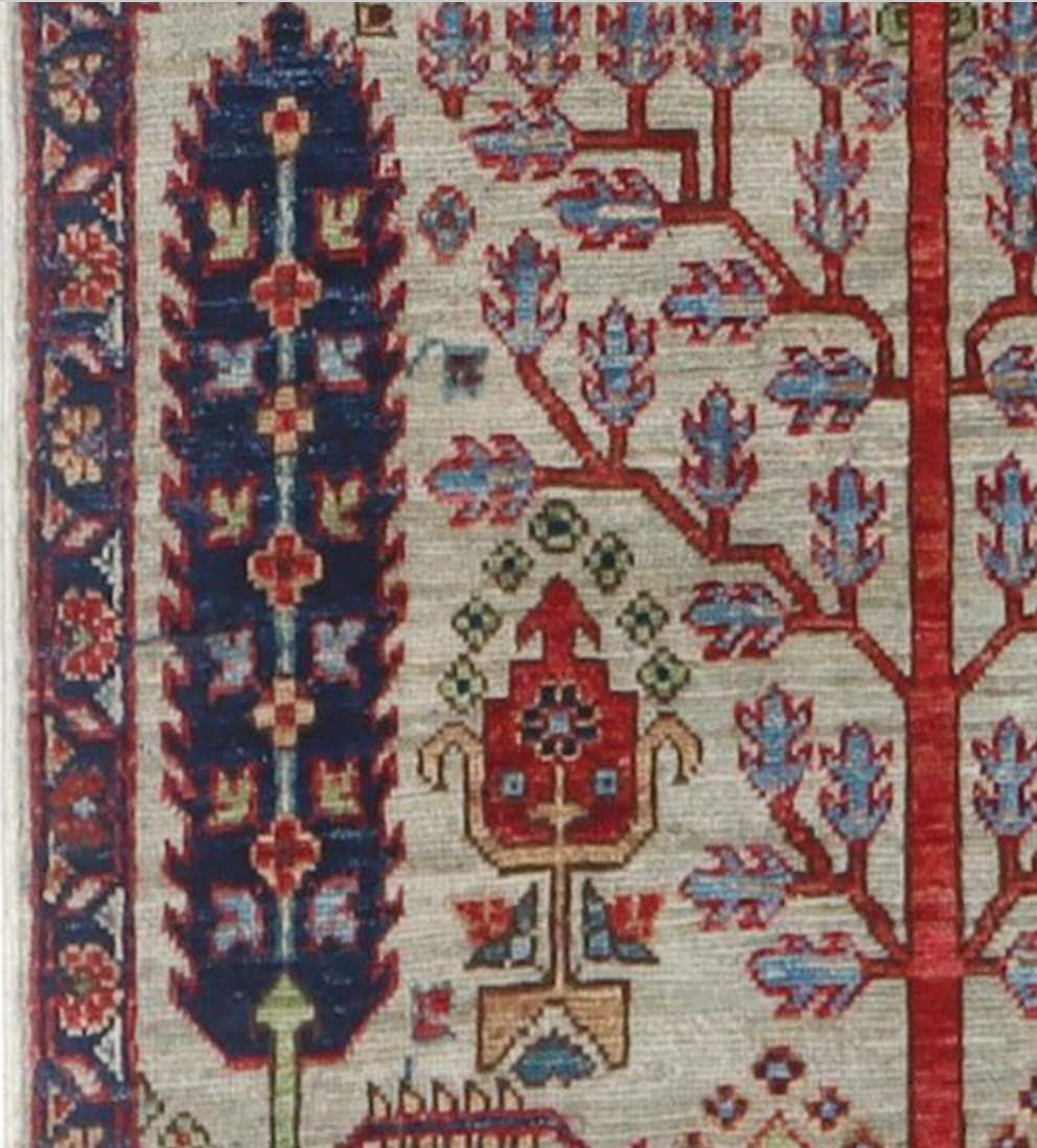 Nomad Collection - 2' 09" x 12' 00" Tribal Runner - Grey Multicolor - Hand Knotted Wool Runner