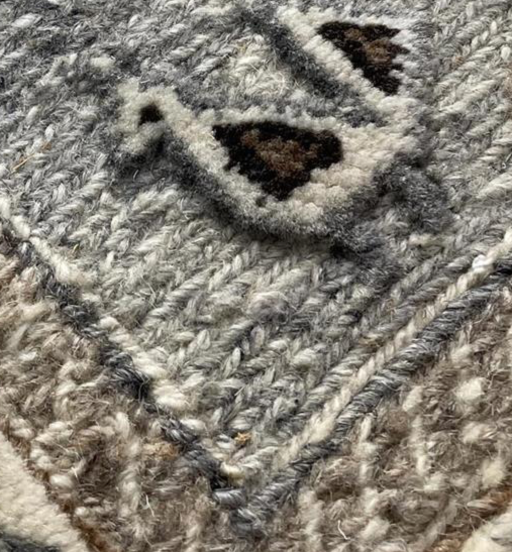 Souf Collection - 2' x 3' Mats - 2' 08" x 20' 01" Runner & 10' 01" x 13' 10" Area Rug - Moroccan Shag Style - Grey & Brown - Handmade Wool Rug