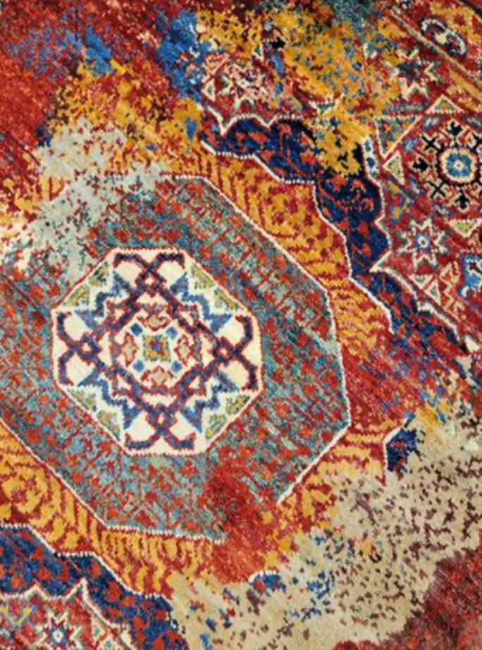Indigo Collection - 2'x3' Mats - 3'x5' Rugs - 8'x10' Area Rug - Mamluk Style Transitional - Hand Knotted Wool Mats Runners & Rugs
