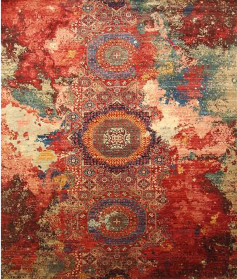 Indigo Collection - 2'x3' Mats - 3'x5' Rugs - 8'x10' Area Rug - Mamluk Style Transitional - Hand Knotted Wool Mats Runners & Rugs