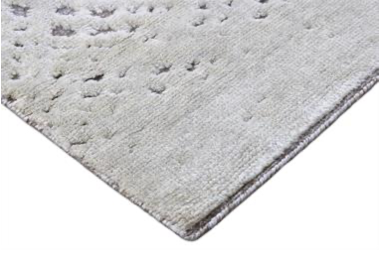 Atlas Collection - 8'x8' Round Rug & 8'x10' Area Rug - Ivory & Beige Wool Modern Contemporary Rug - Hand Knotted Area Rug
