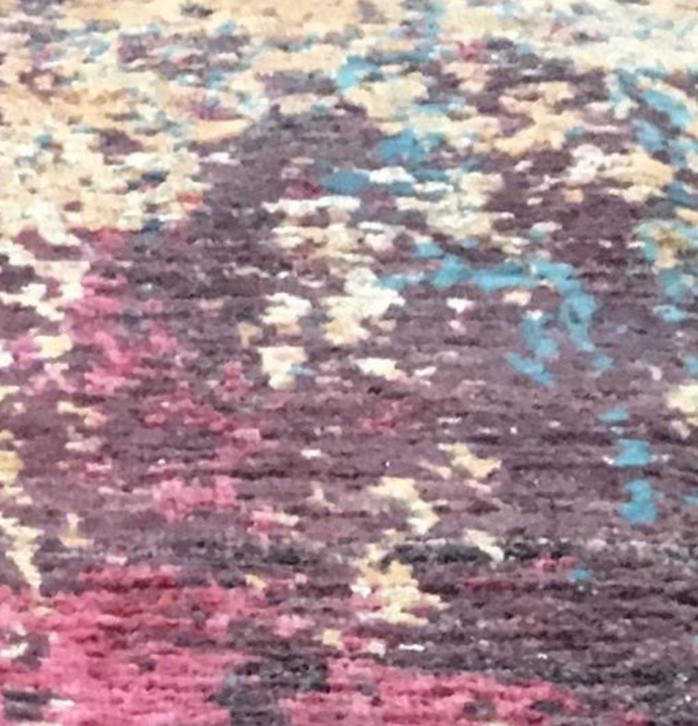 Indigo Collection - 9' 00" x 12' 03" Red Area Rug - Modern Contemporary - Hand Knotted Area Rug
