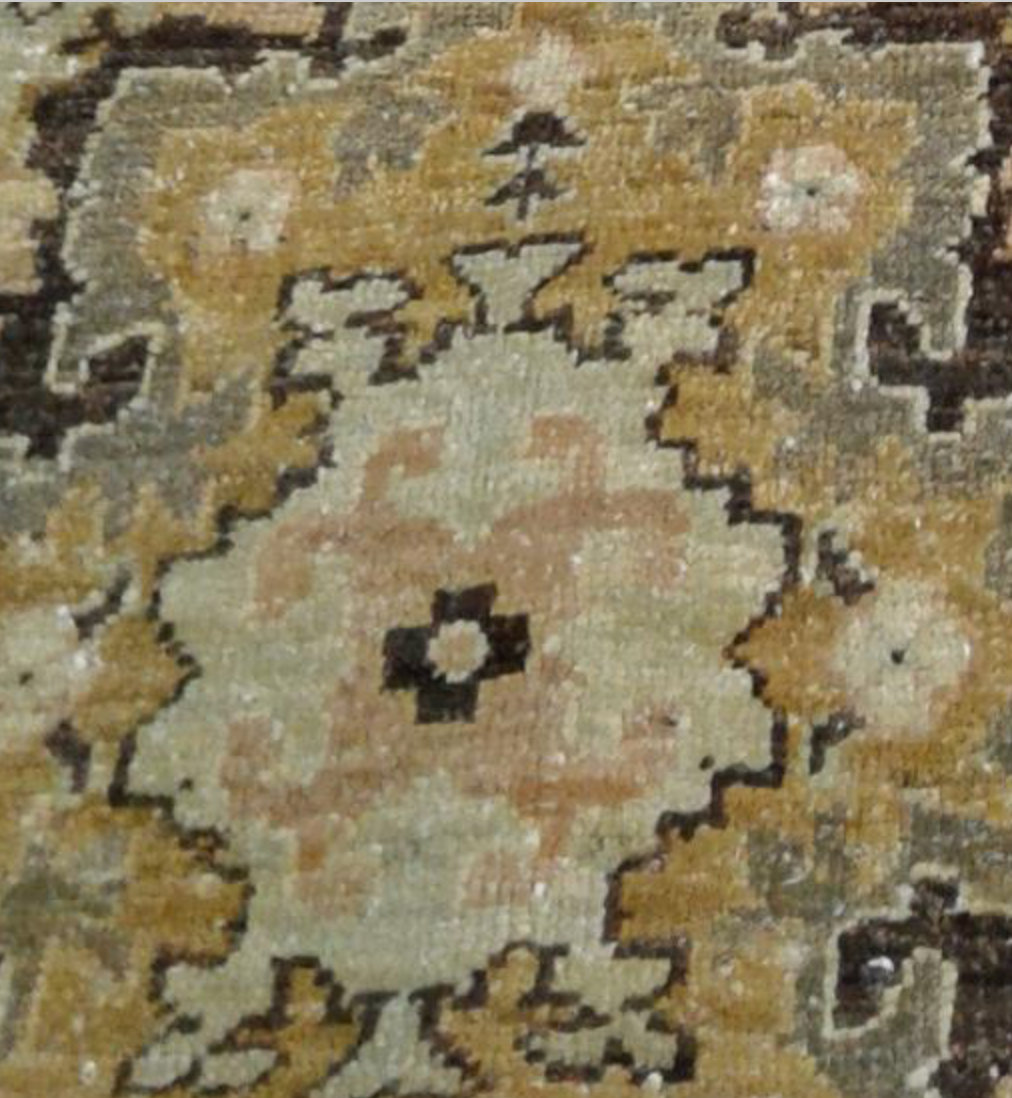 Indigo Collection - 7' 11" x 9' 00" (8' x 9') Wool Brown Beige Grey Pink Area Rug - Modern Contemporary Tribal - Hand Knotted Area Rug