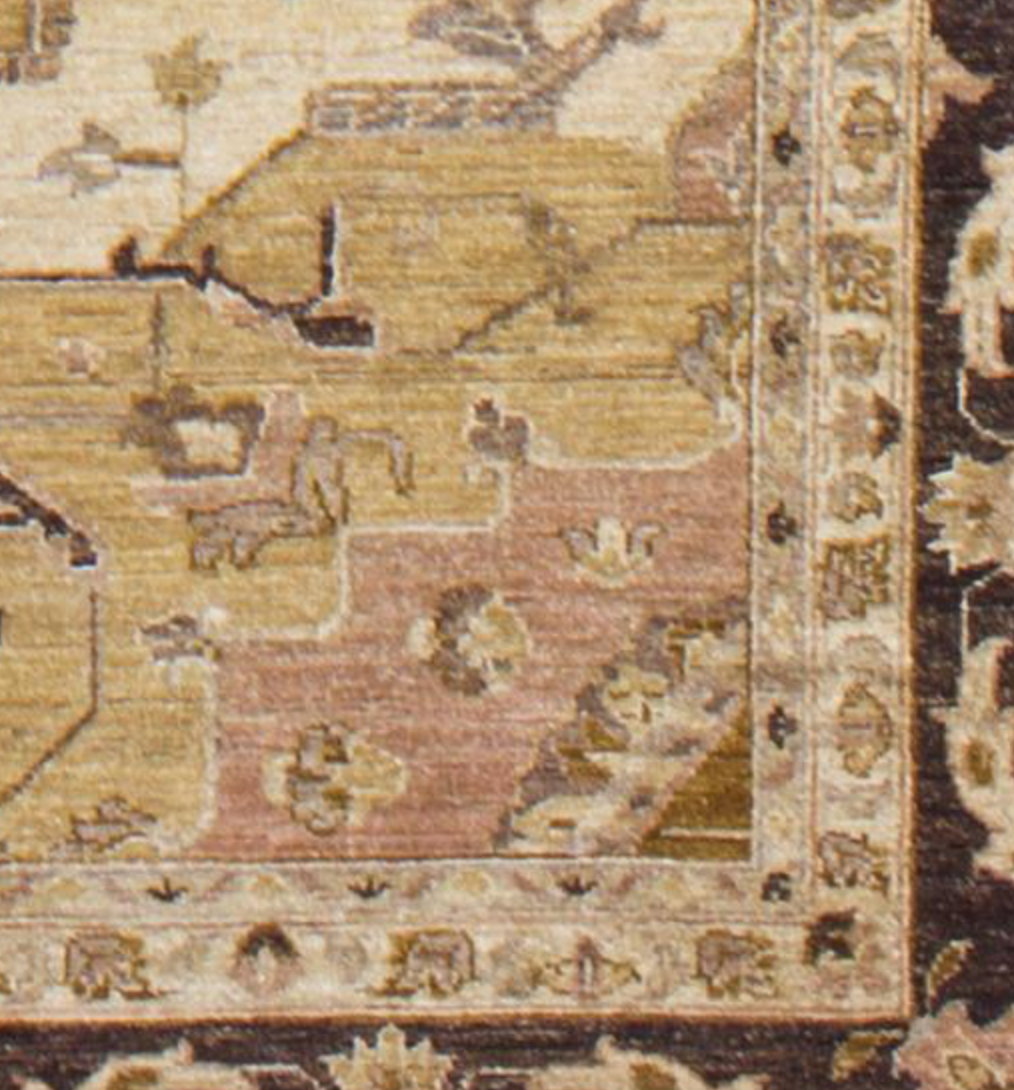 Indigo Collection - 9' 10" x 14' 01" (10' x 14') Wool Camel & Black Classic Tribal Area Rug - Hand Knotted Area Rug