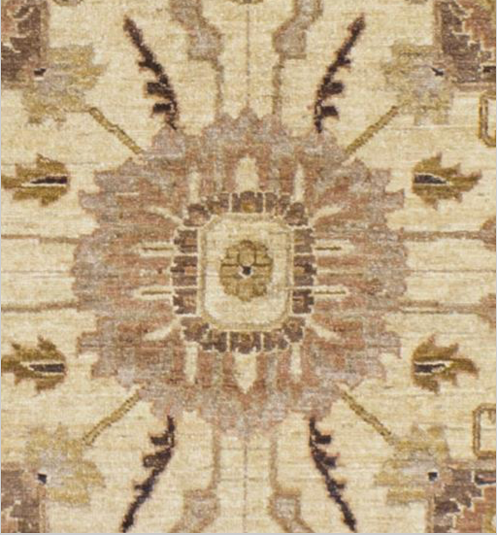 Indigo Collection - 9' 10" x 14' 01" (10' x 14') Wool Camel & Black Classic Tribal Area Rug - Hand Knotted Area Rug