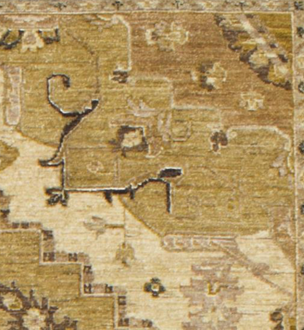Indigo Collection - 9' 10" x 14' 01" (10' x 14') Wool Camel & Black Classic Tribal Area Rug - Hand Knotted Area Rug