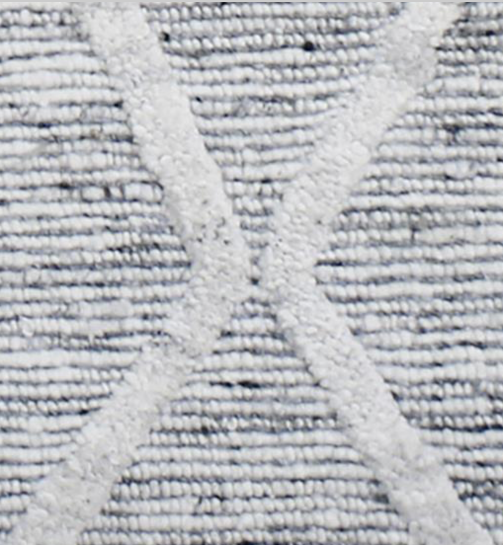 Atlas Collection - 12'x15' - 9'x12' - 8'x10' Area Rug - 3'x5' Rug & 2'x3' Mats - Grey & Ivory Wool Classic Tribal Rug - Hand Knotted Area Rug