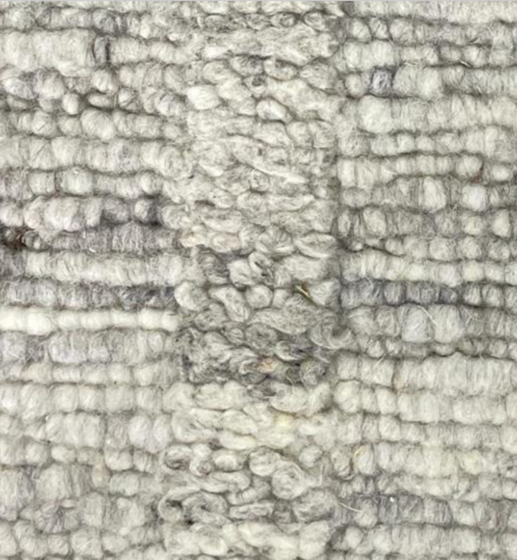 Atlas Collection - 2'x3' Mat - 3'x5' - 5'x8' - 8'x11' - 9'x12' - 10'x14' - 12'x15' Area Rugs - Light Grey Tibetan Weave - Hand Knotted Mats & Area Rugs