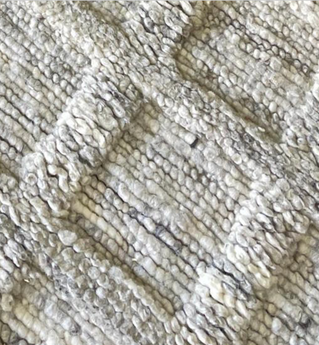 Atlas Collection - 2'x3' Mat - 3'x5' - 5'x8' - 8'x11' - 9'x12' - 10'x14' - 12'x15' Area Rugs - Light Grey Tibetan Weave - Hand Knotted Mats & Area Rugs