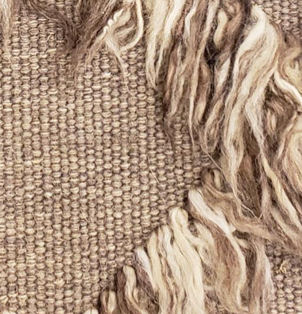Atlas Collection - 8'x10' - 9'x12' - 10'x14' - Brown Wool Flat Weave & Shag Area Rugs - Hand Knotted Area Rugs