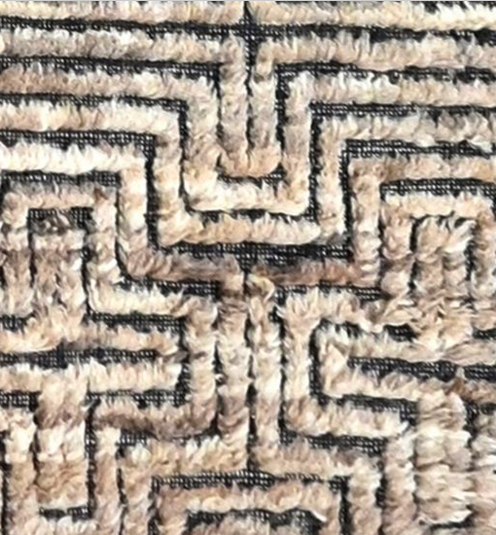 Souf Collection - 2'x3' Mats - 8'x10' & 10'x14' - Wool Moroccan Shag Style - Brown & Black - Hand Made Woven Area Rugs & Mats