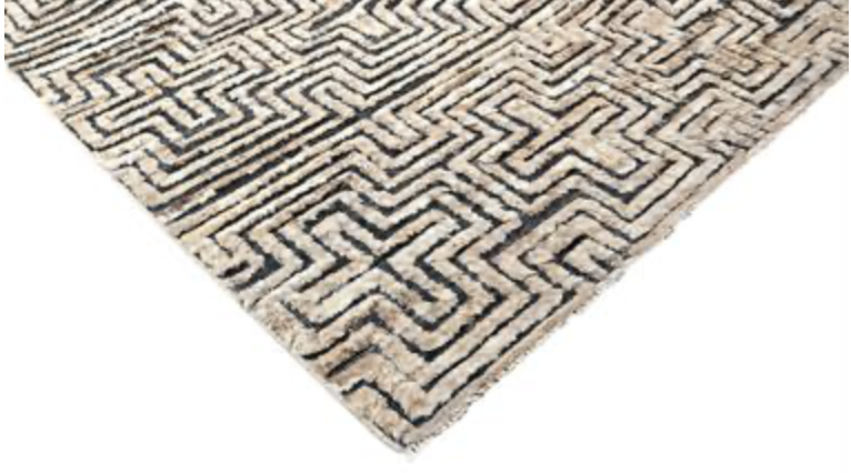 Souf Collection - 2'x3' Mats - 8'x10' & 10'x14' - Wool Moroccan Shag Style - Brown & Black - Hand Made Woven Area Rugs & Mats