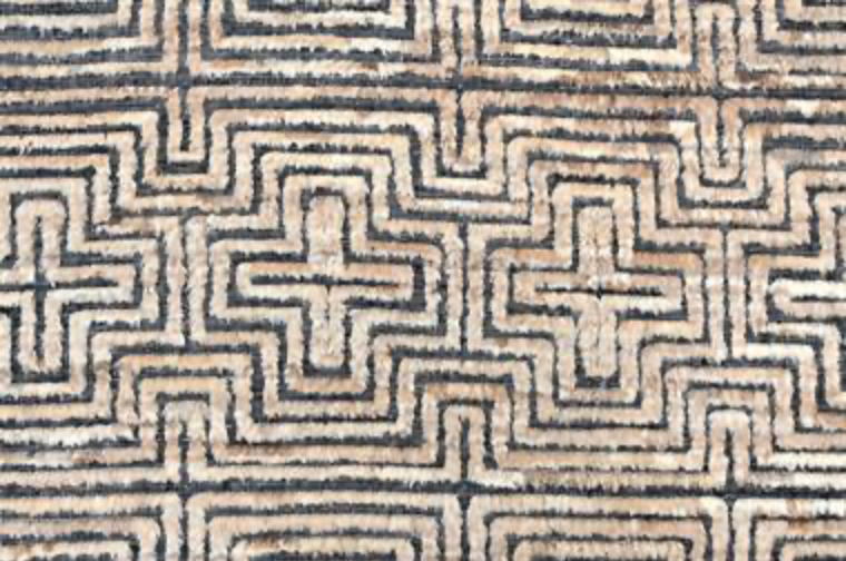 Souf Collection - 2'x3' Mats - 8'x10' & 10'x14' - Wool Moroccan Shag Style - Brown & Black - Hand Made Woven Area Rugs & Mats