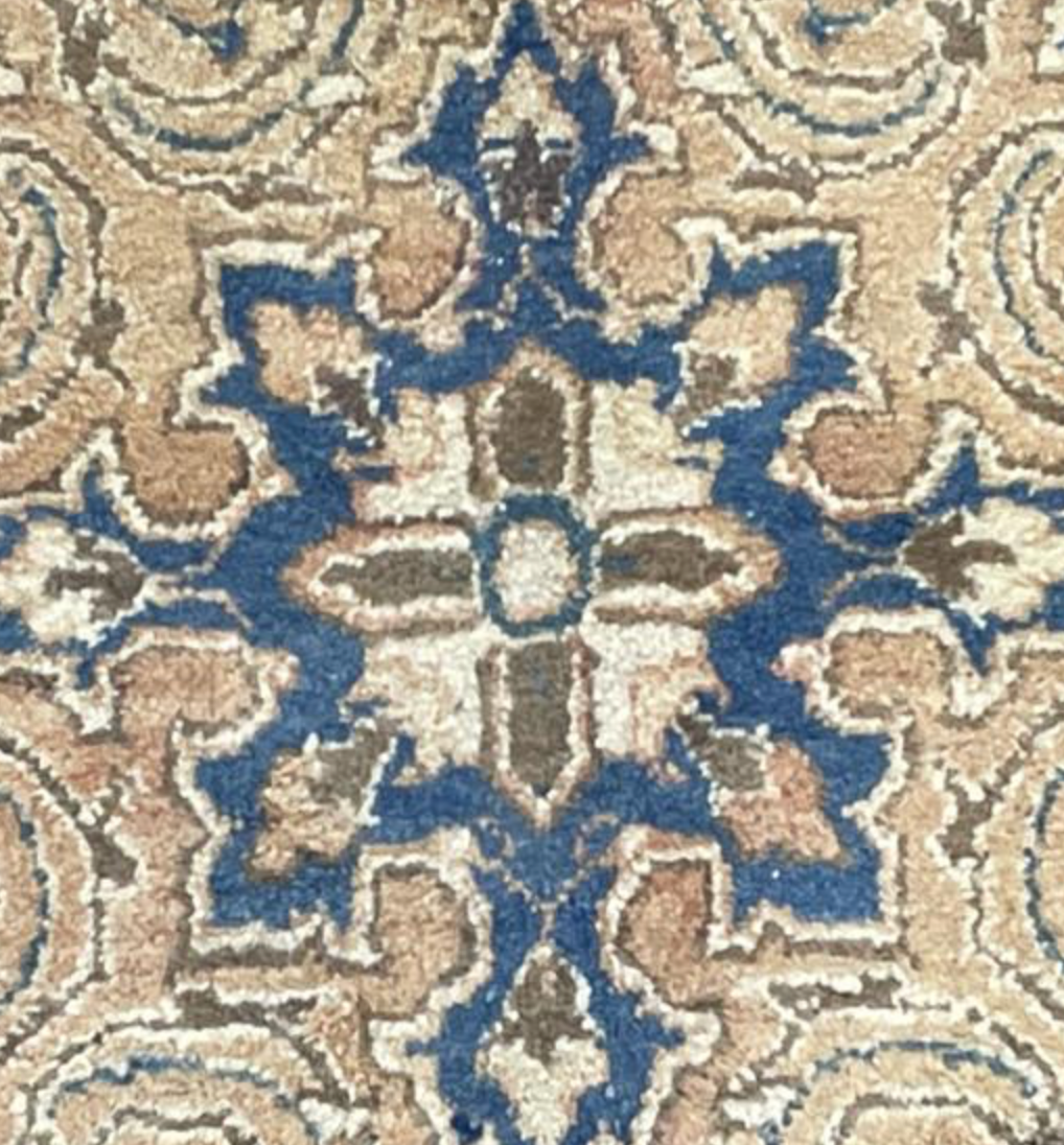 Vintage Persian Mahal Rug -  9' 07" x 13' 00" - Brown & Grey - Hand Knotted Persian Mahal Wool Rug - Traditional Classic Vintage Rug