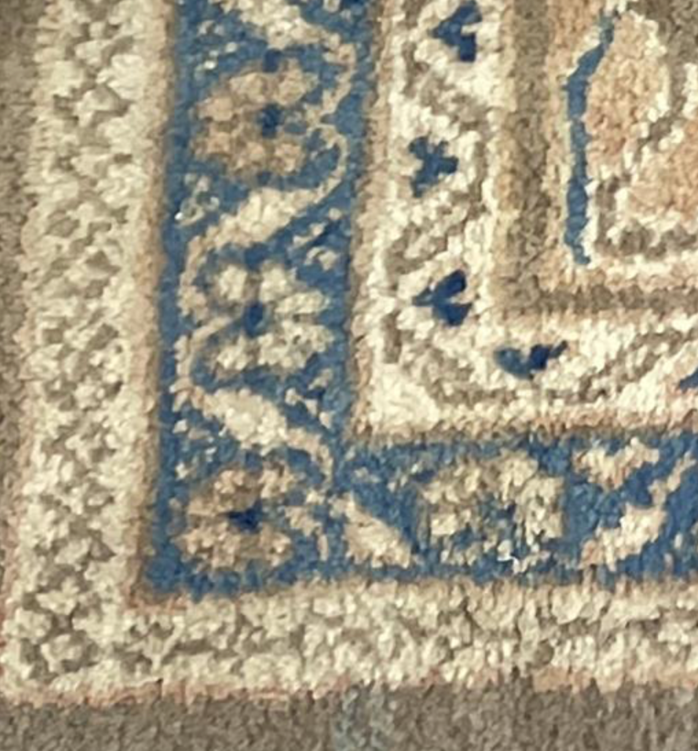 Vintage Persian Mahal Rug -  9' 07" x 13' 00" - Brown & Grey - Hand Knotted Persian Mahal Wool Rug - Traditional Classic Vintage Rug
