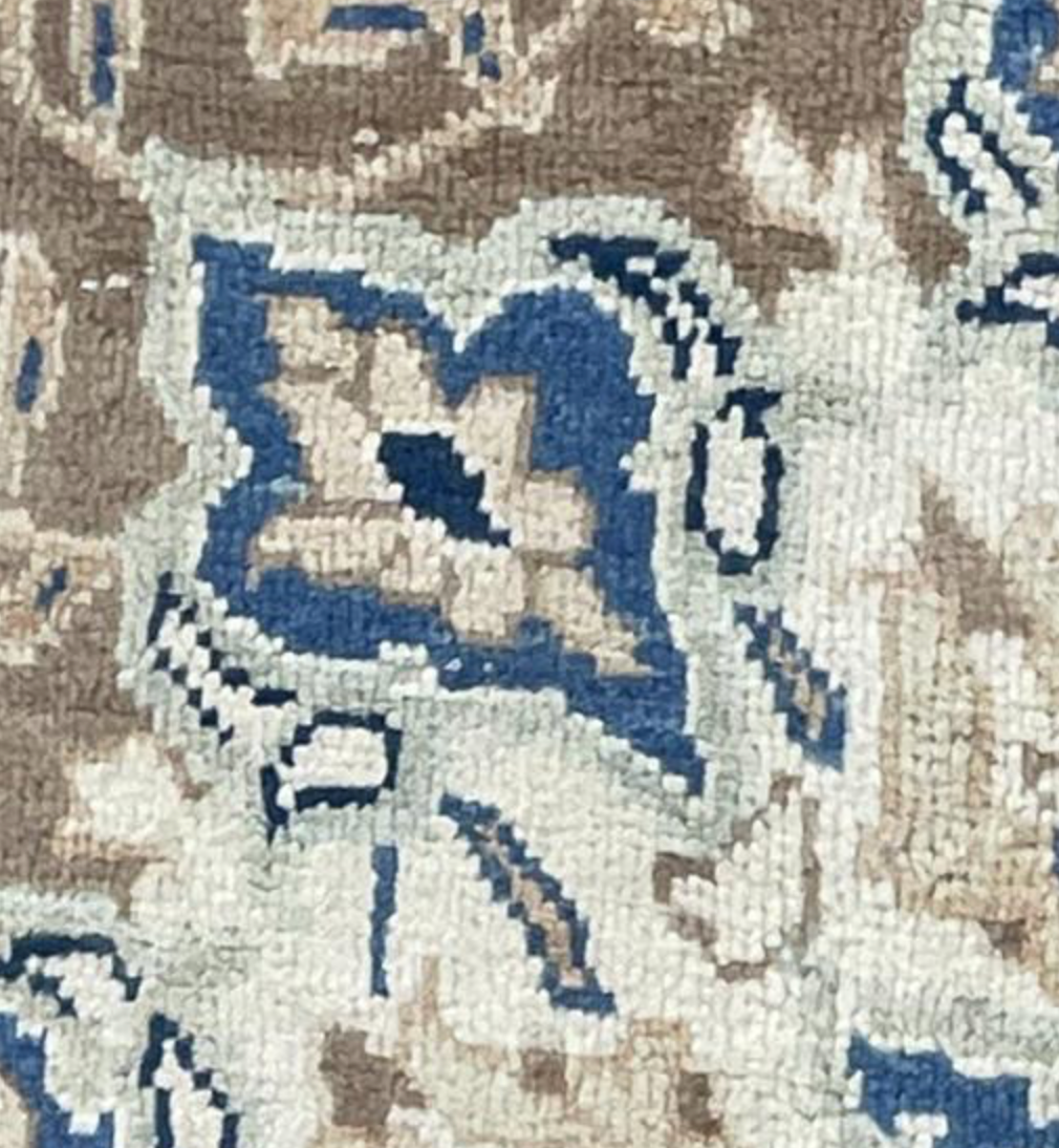 Vintage Persian Mahal Rug -  9' 10" x 13' 04" - Camel & Peach - Hand Knotted Persian Mahal Wool Rug - Traditional Classic Vintage Rug