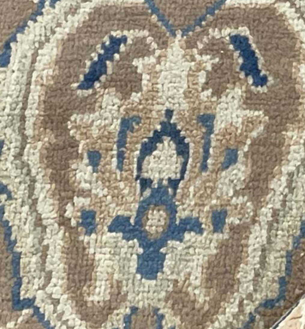 Vintage Persian Mahal Rug -  9' 10" x 13' 04" - Camel & Peach - Hand Knotted Persian Mahal Wool Rug - Traditional Classic Vintage Rug