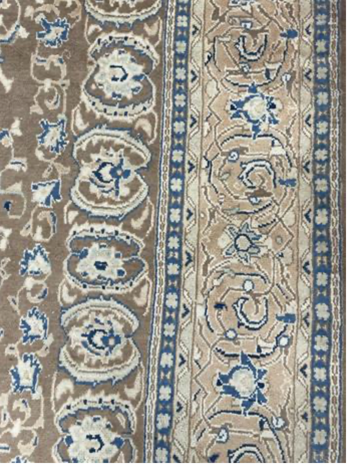 Vintage Persian Mahal Rug -  9' 10" x 13' 04" - Camel & Peach - Hand Knotted Persian Mahal Wool Rug - Traditional Classic Vintage Rug