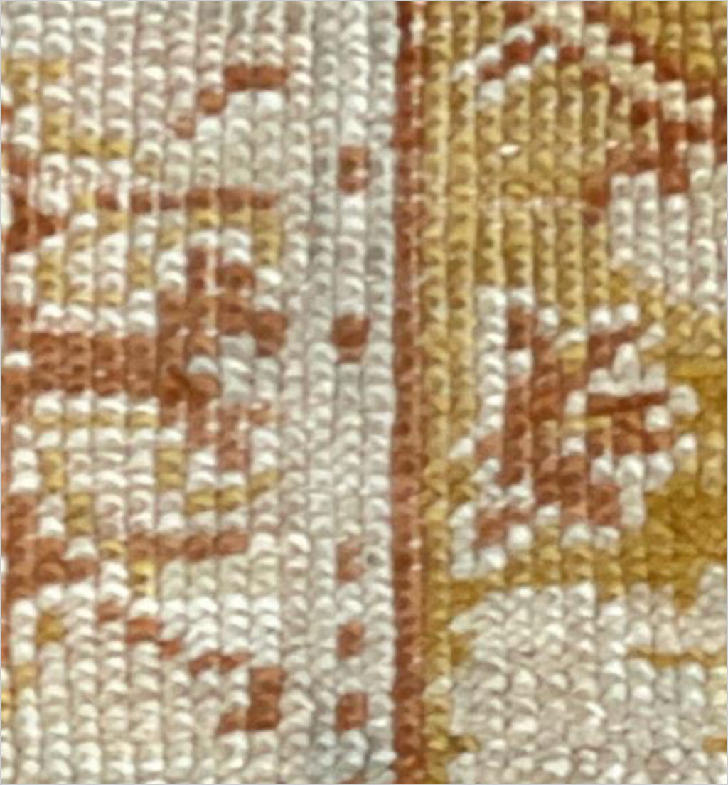 Antique Turkish Oushak - 7' 05" x 9' 06" - Light Grey, Beige, Gold, Rust - Hand Knotted Antique Turkish Wool Rug - Traditional Classic Antique Rug