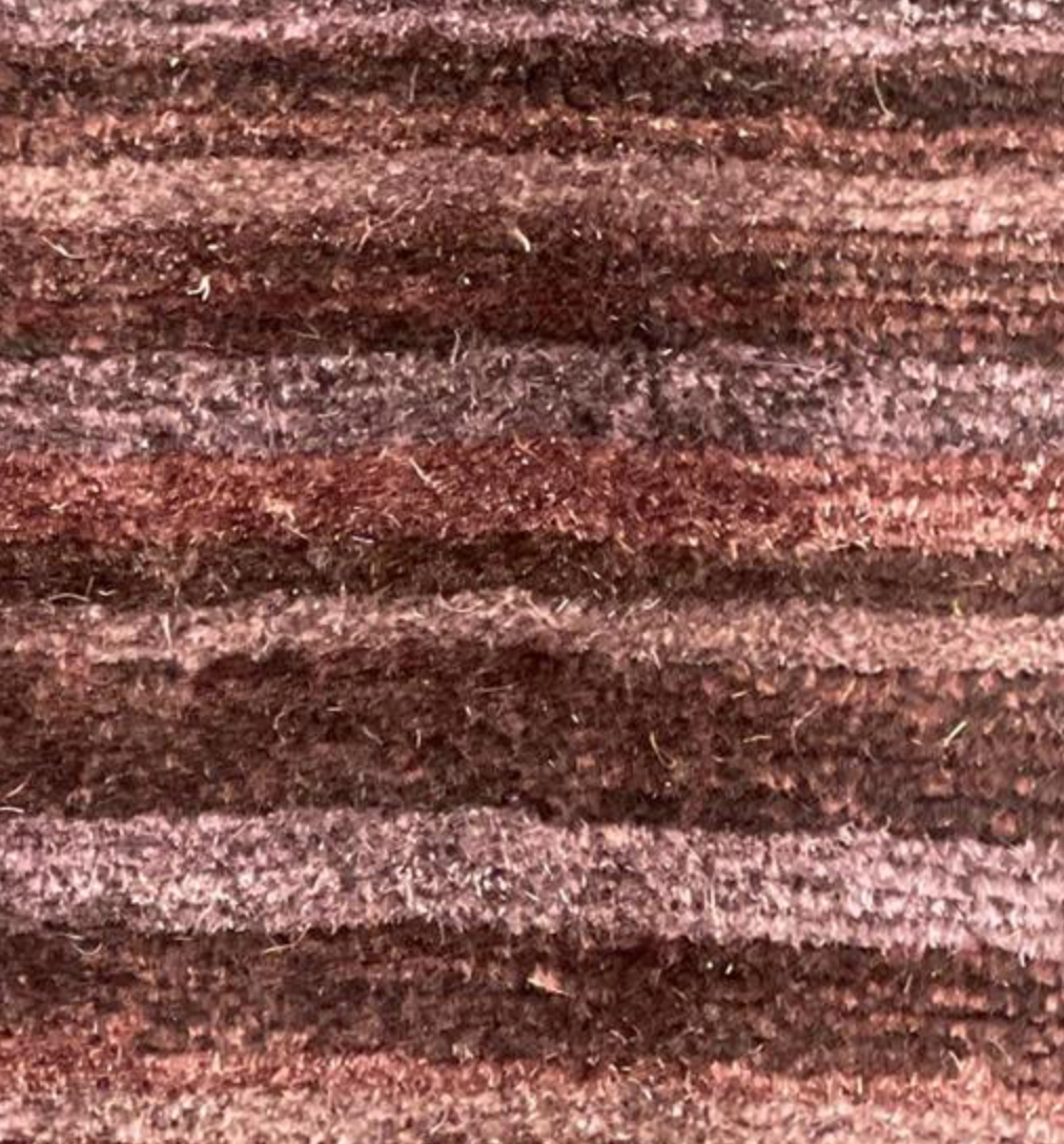 Tibetano Collection Silk & Wool - 6' 02" x 8' 06" - Red Coral Rose - Wool & Silk Contemporary Modern Area Rug