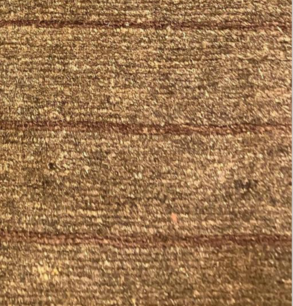 Tibetano Collection Silk & Wool - 10' 08" x 13' 09" - Brown - Wool & Silk Contemporary Modern Area Rug - Tibet Nepal Rug