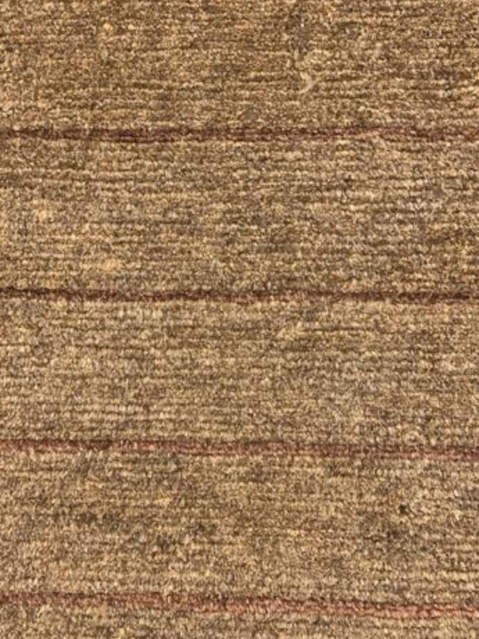 Tibetano Collection Silk & Wool - 10' 08" x 13' 09" - Brown - Wool & Silk Contemporary Modern Area Rug - Tibet Nepal Rug