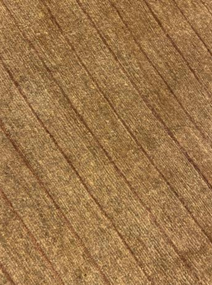 Tibetano Collection Silk & Wool - 10' 08" x 13' 09" - Brown - Wool & Silk Contemporary Modern Area Rug - Tibet Nepal Rug