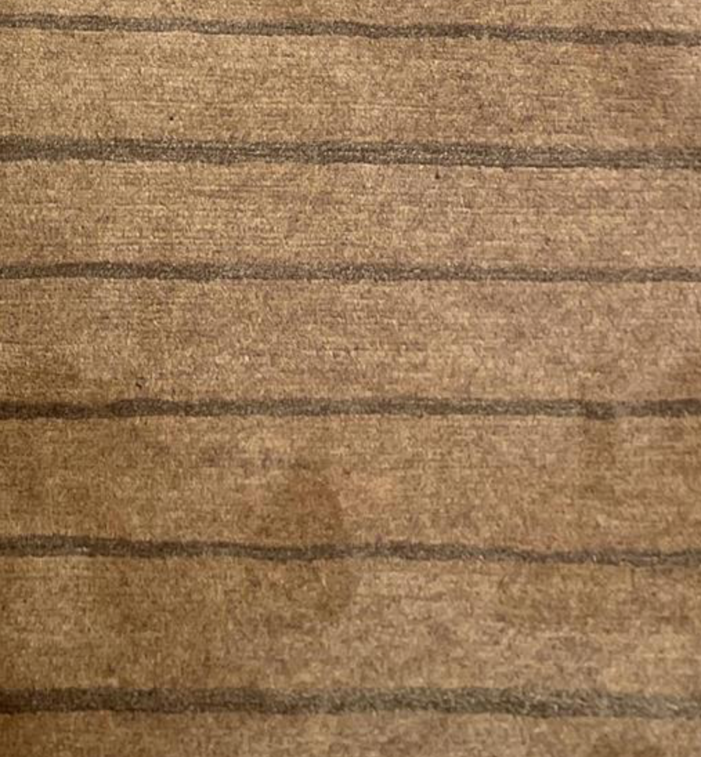 Tibetano Collection Silk & Wool - 7' 11" x 8' 05" Square - Brown - Wool & Silk Contemporary Modern Area Rug - Tibet Nepal Rug