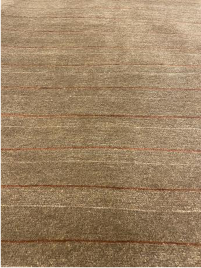 Tibetano Collection Silk & Wool - 5' 09" x 7' 08" - Brown & Rust - Wool & Silk Contemporary Modern Area Rug - Tibet Nepal Rug
