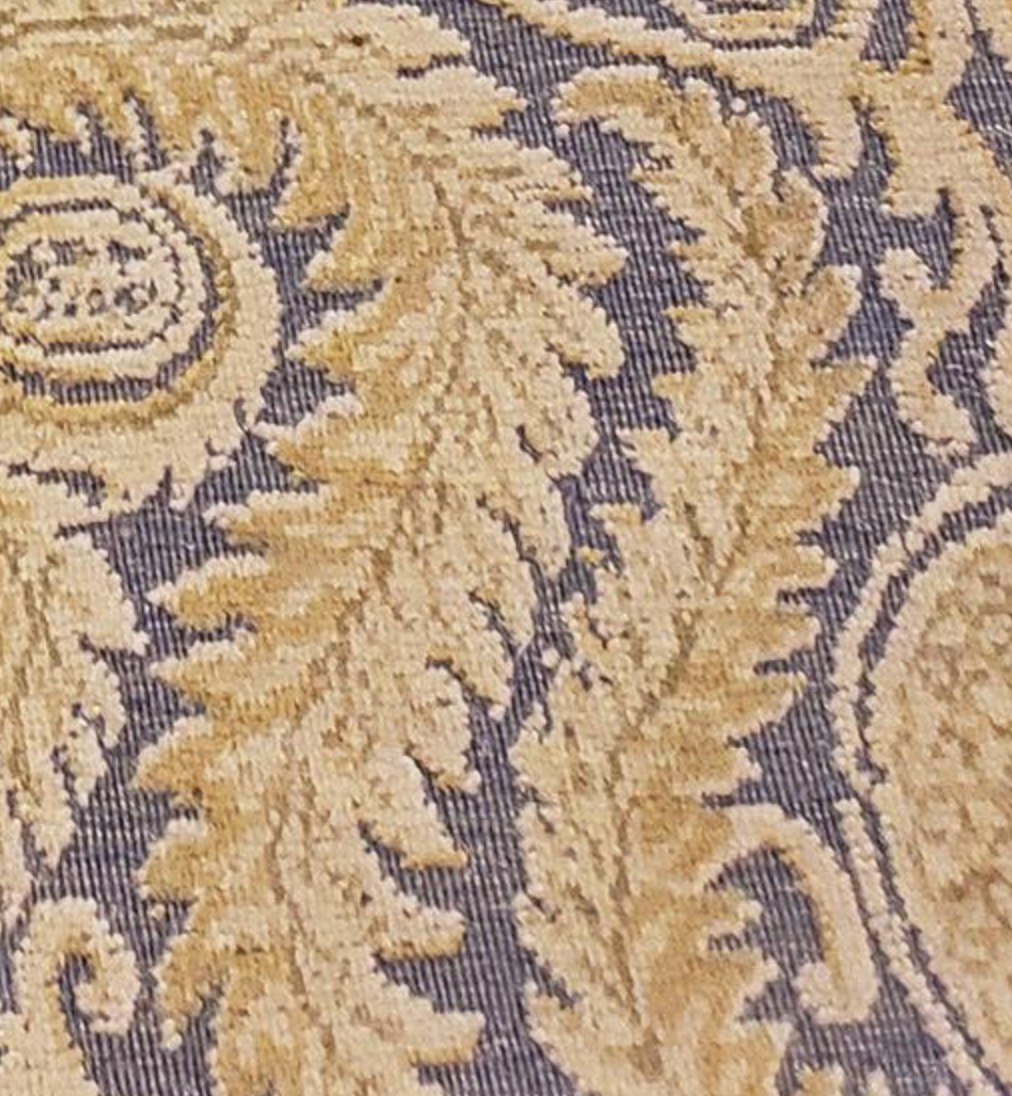 Abadjian Limited Series -  8' 01" x 9' 11" Rug - Beige Gold & Dark Red - Hand Knotted High Low Wool Area Rug - Traditional Classic Romanian Rug