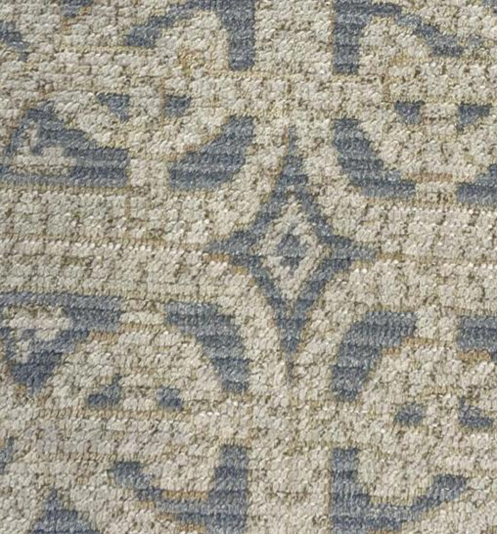 Abadjian Limited Series - 2' 11" x 9' 03" Runner - Beige Gold Light Grey & Blue - Hand Knotted High Low Wool Runner - Traditional Classic Romanian Runner