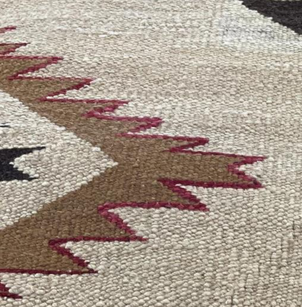 Santafe Collection - 4'x6' 5'x7' 6'x9' Rug - Beige Black White Grey & Brown - Hand Woven Flat Weave Rug - Southwestern Tribal Area Rug