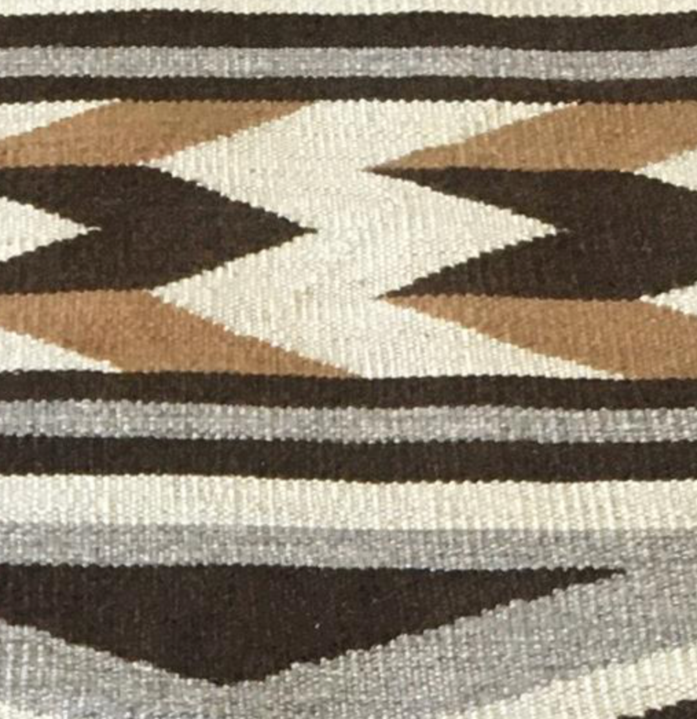 Santafe Collection - 6'x9' & 8'x10' Rug - Grey Brown White & Black - Hand Woven Flat Weave Rug - Southwestern Tribal Area Rug