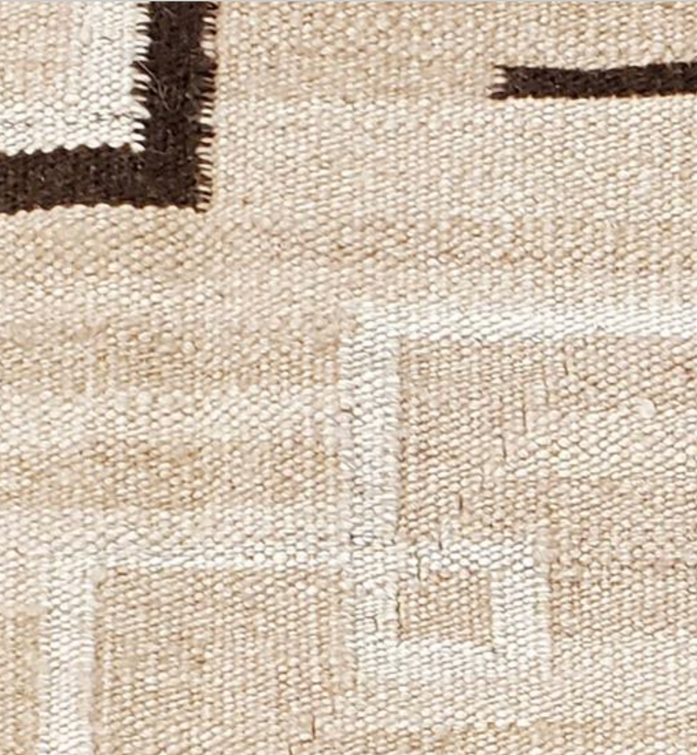 Santafe Collection - 3'x5' 4'x6' 5'x8' 6'x9' 9'x12' Rug - Brown - Hand Woven Flat Weave Rug - Southwestern Tribal Area Rug