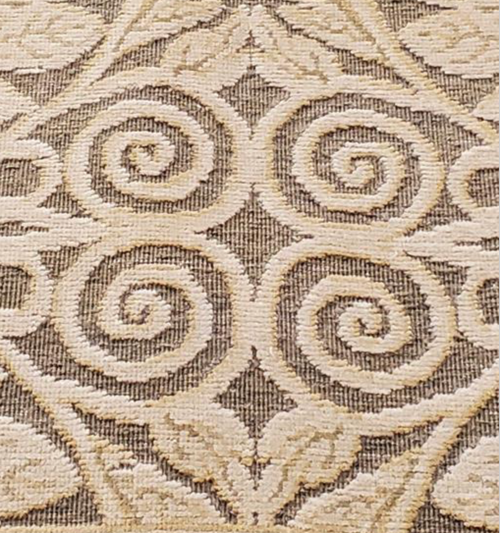Abadjian Spanish Cuenca - 9' 04" x 11' 09" Rug - Beige & Brown - Hand Knotted Wool Area Rug - Traditional Classic Romanian Rug
