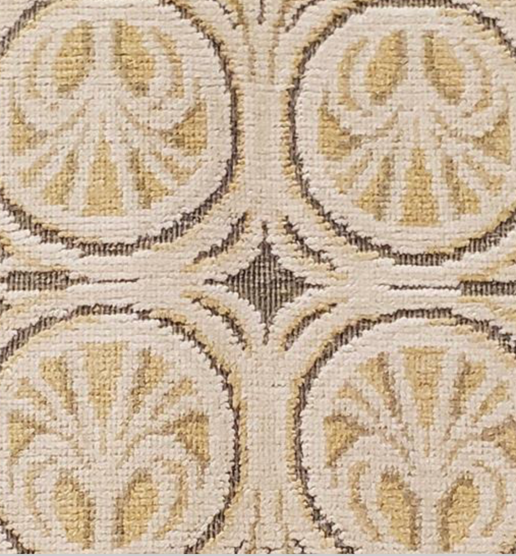 Abadjian Spanish Cuenca - 9' 04" x 11' 09" Rug - Beige & Brown - Hand Knotted Wool Area Rug - Traditional Classic Romanian Rug