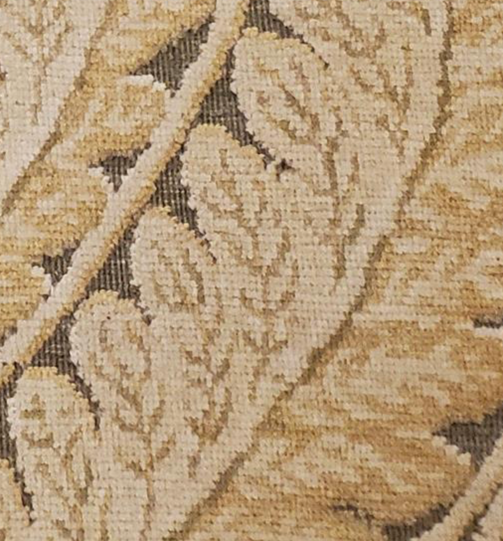 Abadjian Spanish Cuenca - 9' 04" x 11' 09" Rug - Beige & Brown - Hand Knotted Wool Area Rug - Traditional Classic Romanian Rug