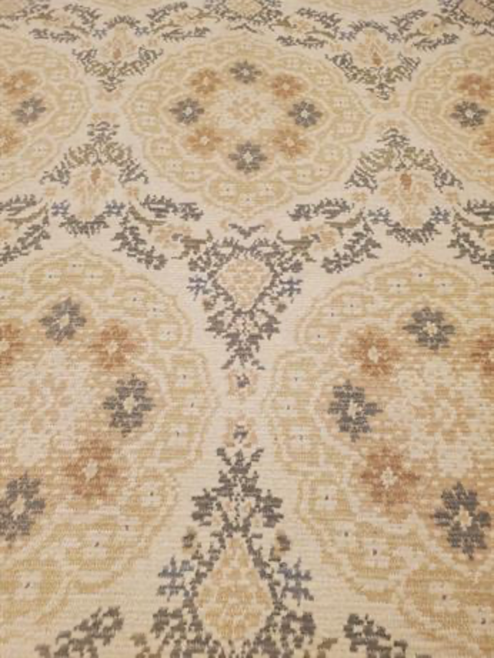 Abadjian Spanish Cuenca -  9' 04" x 13' 01" Rug - Beige Brown Camel Grey - Hand Knotted Wool Area Rug - Traditional Classic Romanian Rug