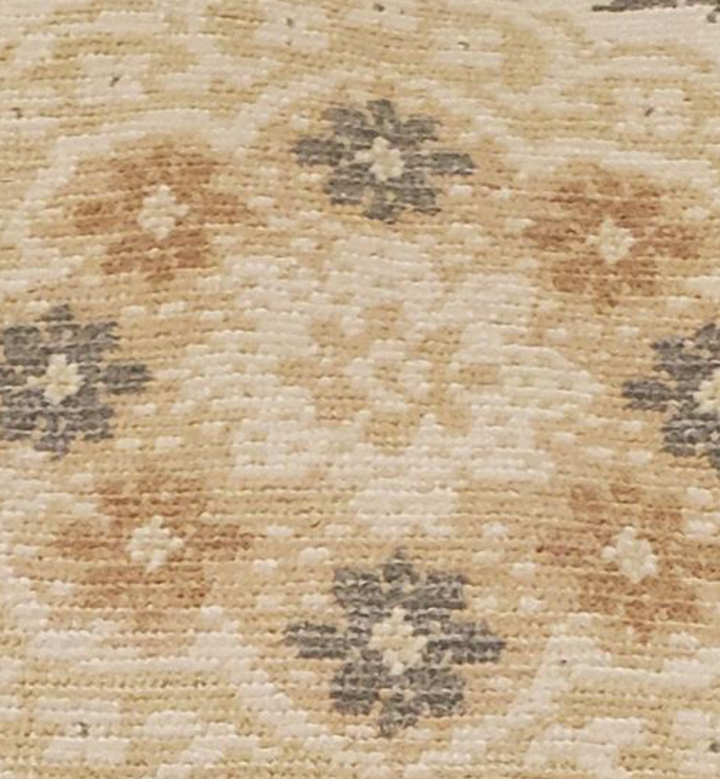 Abadjian Spanish Cuenca -  9' 04" x 13' 01" Rug - Beige Brown Camel Grey - Hand Knotted Wool Area Rug - Traditional Classic Romanian Rug