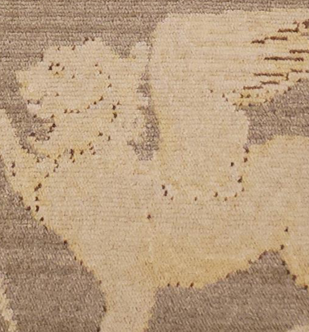 Abadjian Spanish Cuenca -  8' 03" x 10' 05" Rug - Beige Grey/Brown Red - Hand Knotted Wool Area Rug - Traditional Classic Romanian Rug