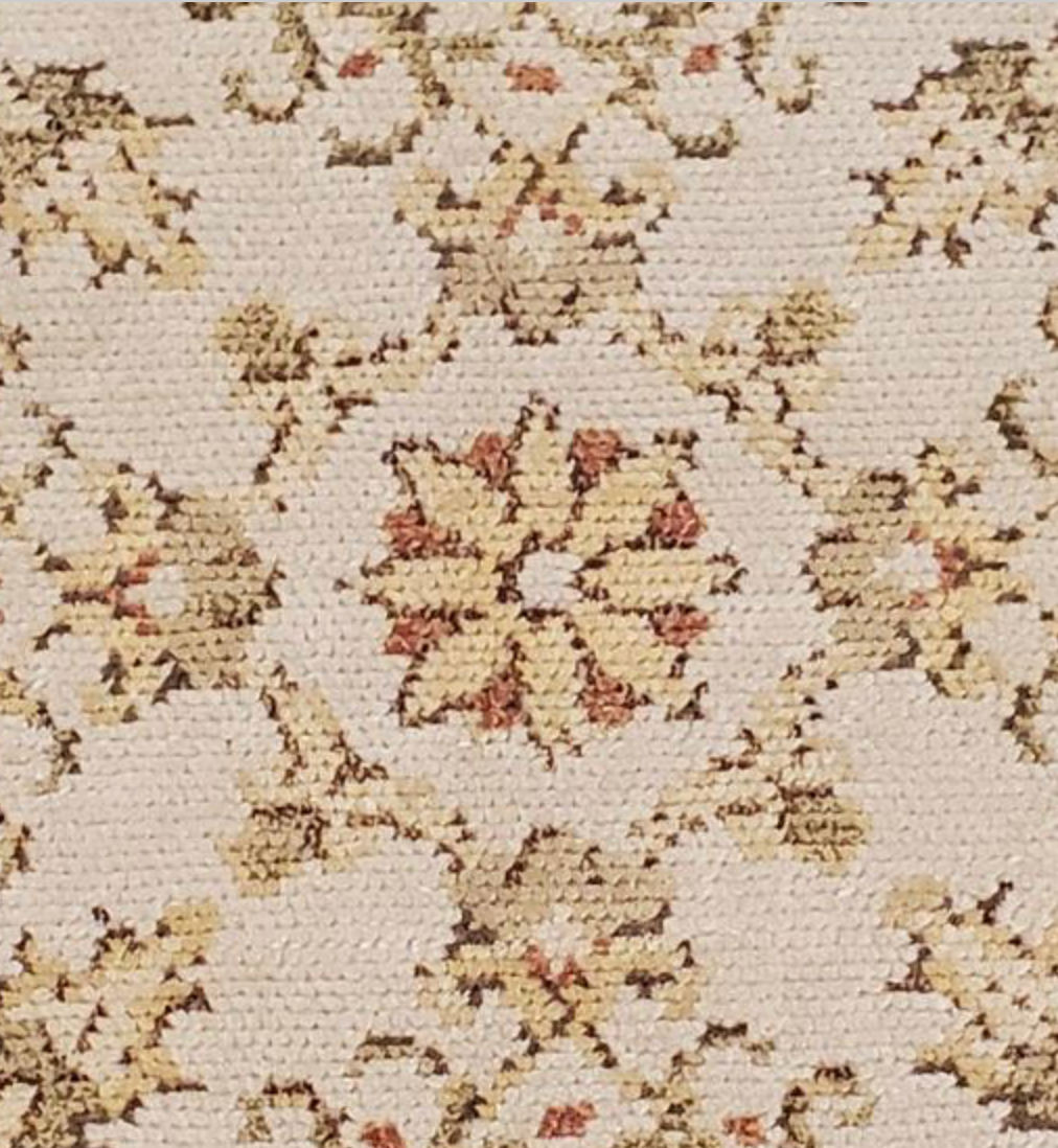 Abadjian Spanish Cuenca -  8' 00" x 10' 06" Rug - Beige, Light Grey, Light Brown & Olive Green - Hand Knotted Wool Area Rug - Traditional Classic Romanian Rug