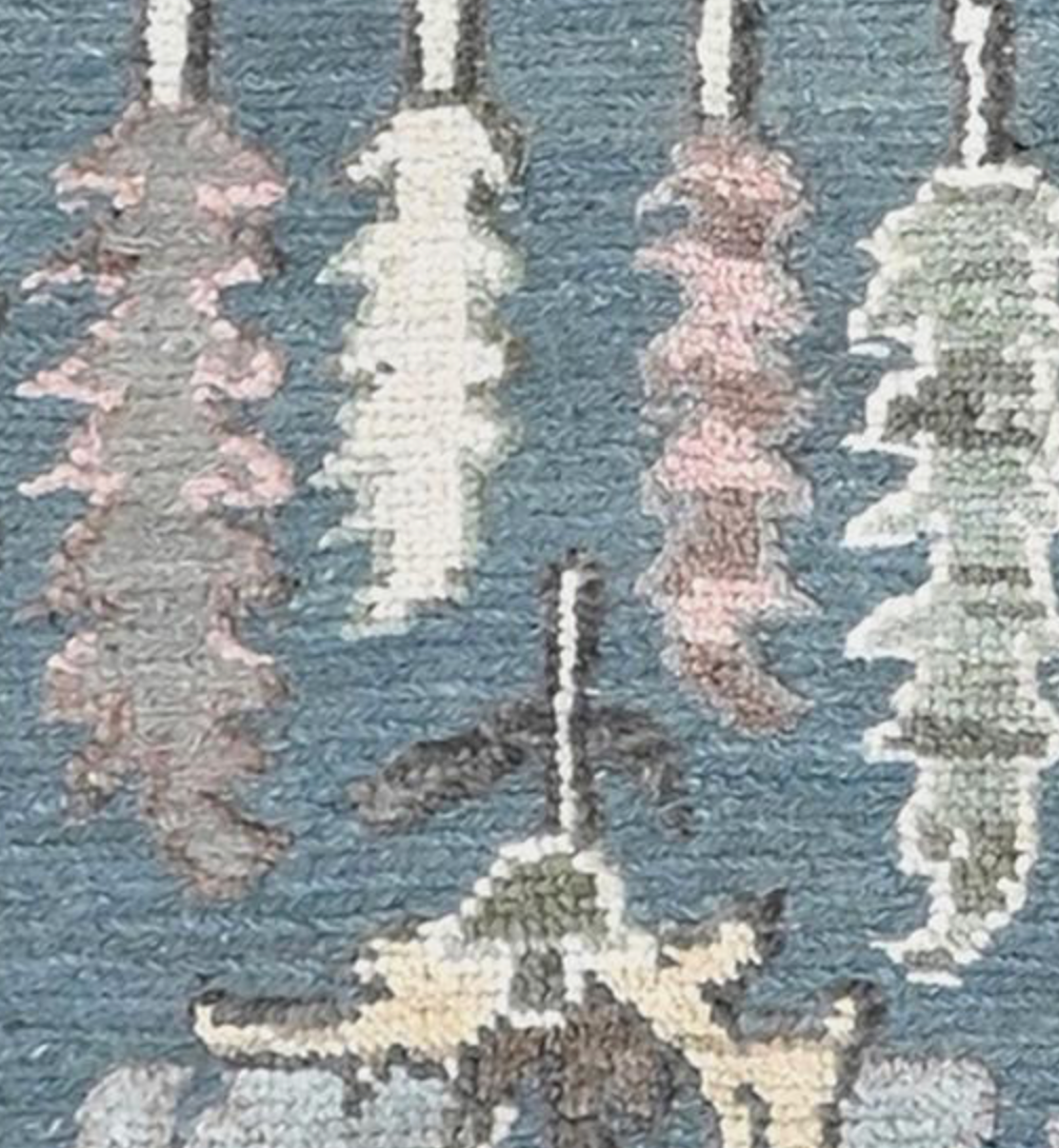 Anatolian Collection - 9' 05" x 12' 02" - Blue & Grey - Hand Knotted Wool Area Rug - Traditional Classic Rug