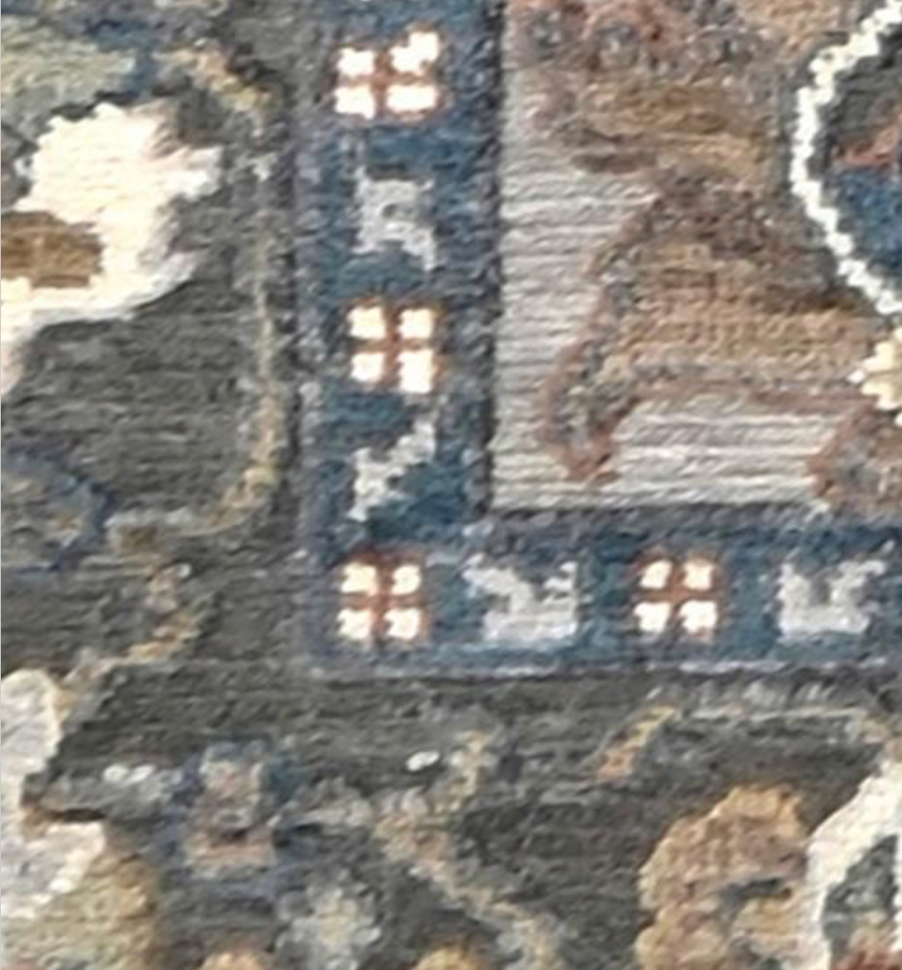 Anatolian Collection - 9' 00" x 12' 01" - Grey Blue Rust Brown - Hand Knotted Wool Area Rug - Traditional Classic Rug