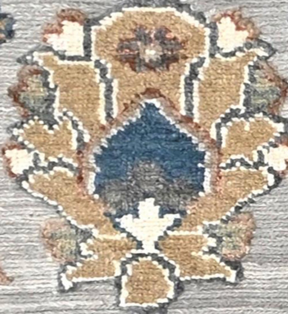 Anatolian Collection - 9' 00" x 12' 01" - Grey Blue Rust Brown - Hand Knotted Wool Area Rug - Traditional Classic Rug