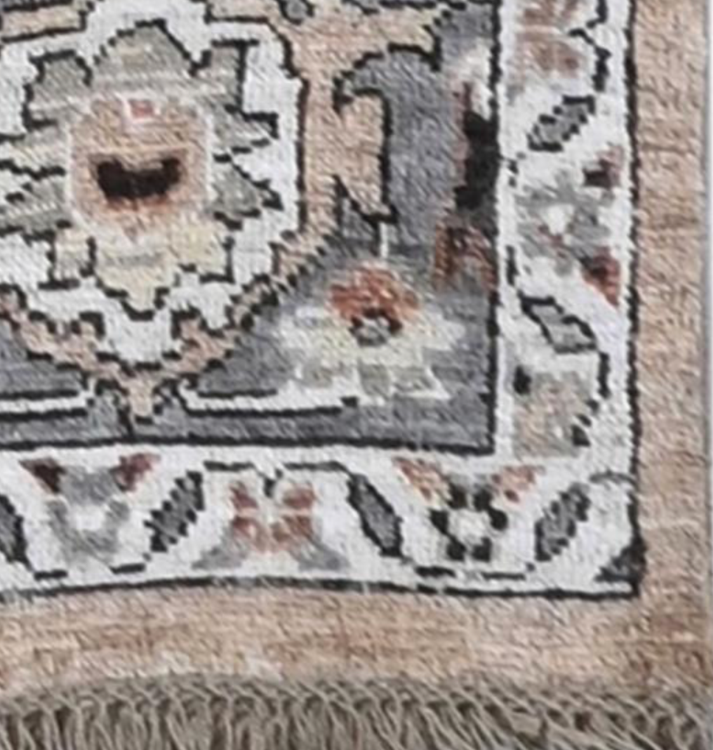Anatolian Collection - 9' 03" x 12' 05" & 8'x10' - Camel Rust White Grey - Hand Knotted Wool Area Rug - Traditional Classic Rug