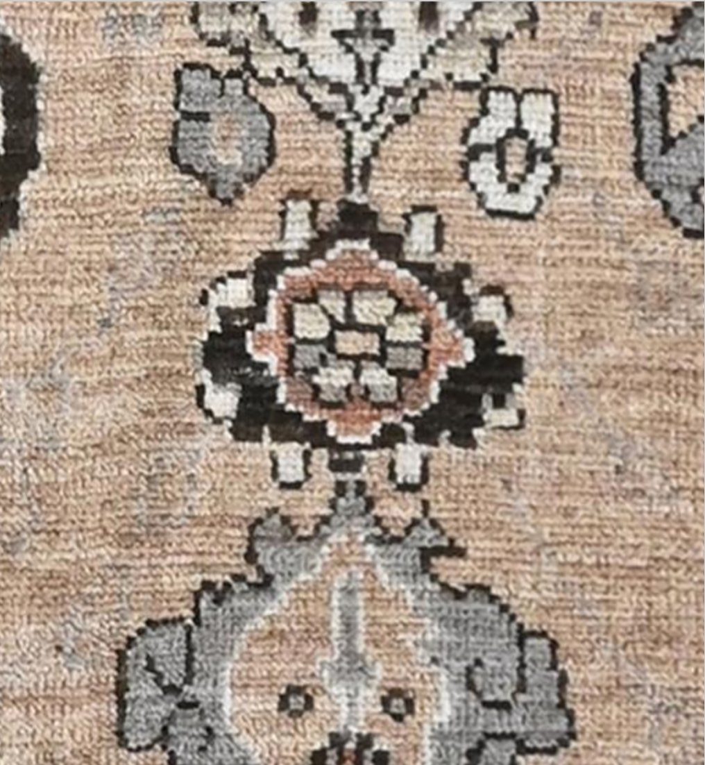 Anatolian Collection - 9' 03" x 12' 05" & 8'x10' - Camel Rust White Grey - Hand Knotted Wool Area Rug - Traditional Classic Rug