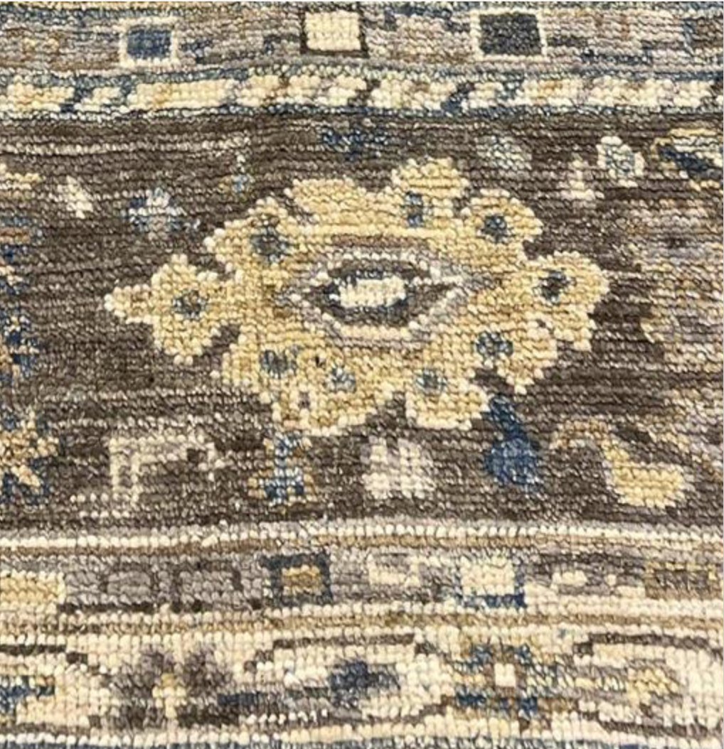 Anatolian Collection - 8'x10' & 9'x12' - Blue Grey Beige - Hand Knotted Wool Area Rug - Traditional Classic Rug