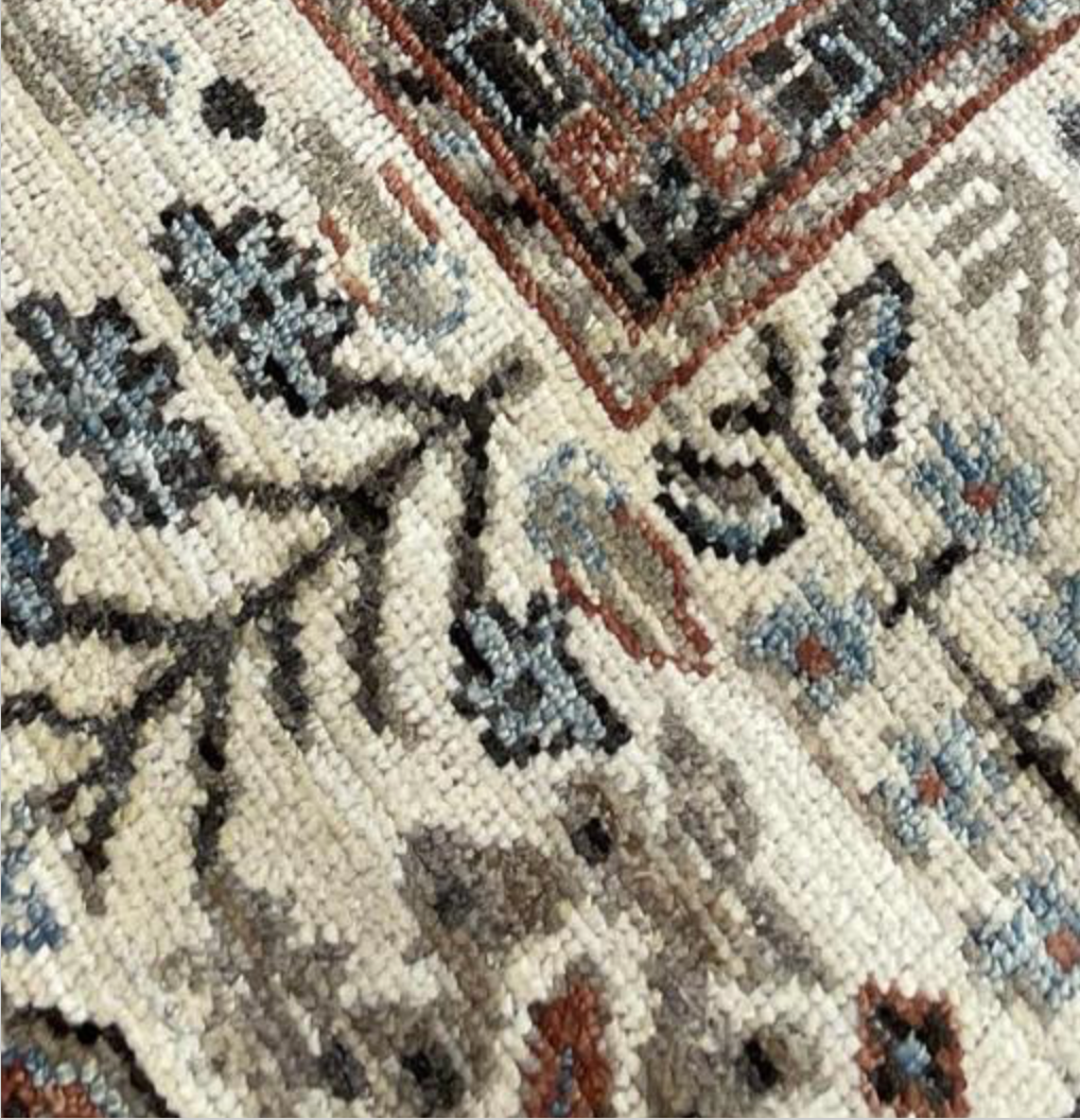 Anatolian Collection - 8'x10' & 9'x12' - Rust Beige Blue Green - Hand Knotted Wool Area Rug - Traditional Classic Rug