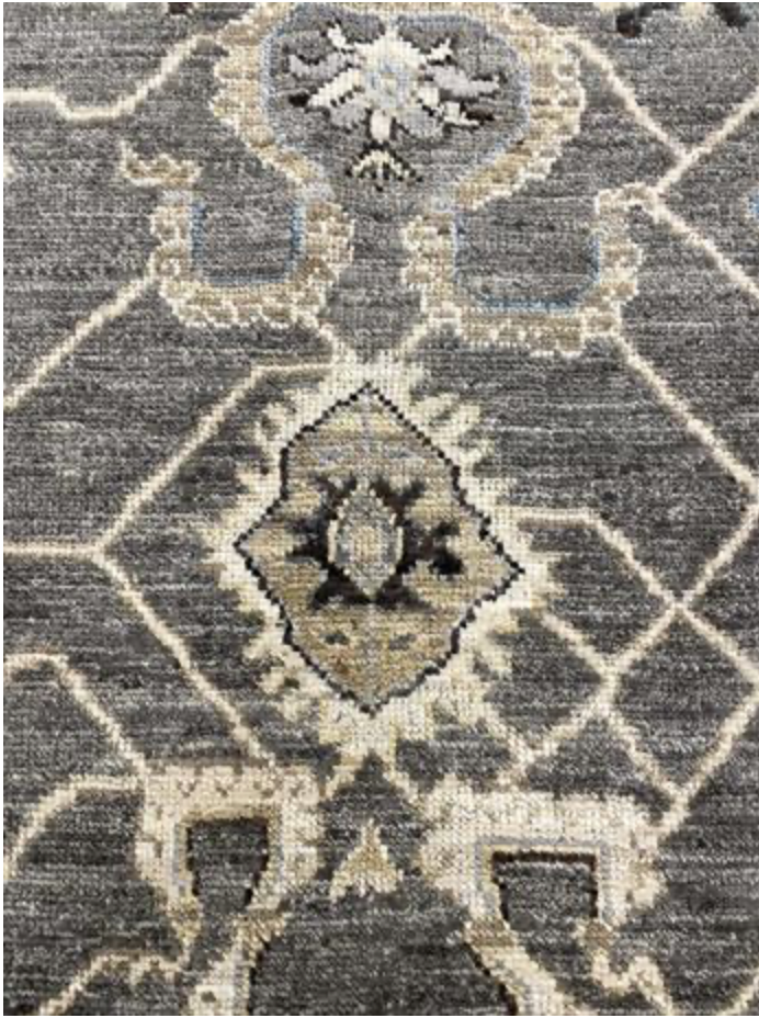 Anatolian Collection - 6'x9' 8'x10' & 9'x12' - Grey Beige Blue - Hand Knotted Wool Area Rug - Traditional Classic Rug