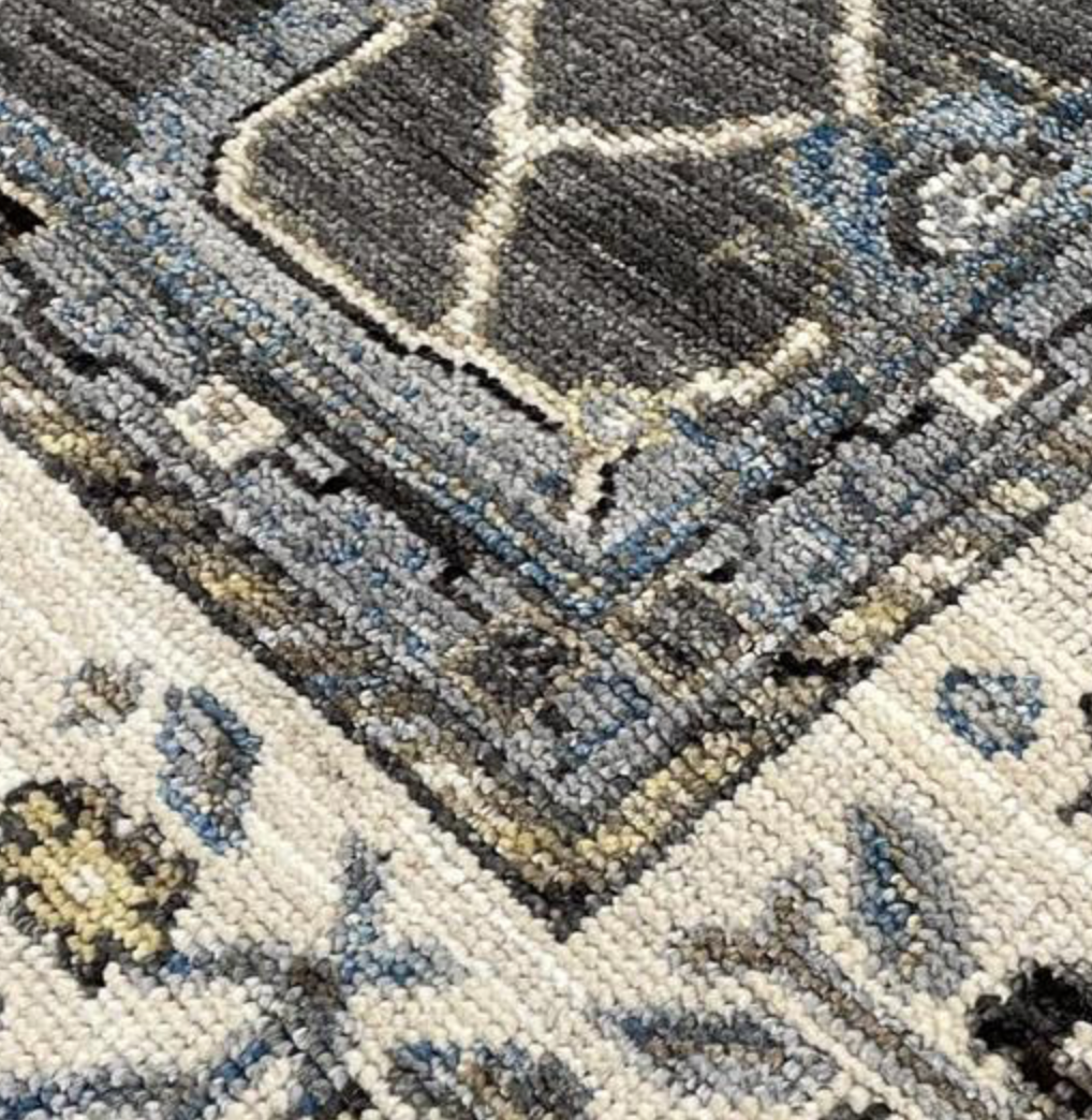 Anatolian Collection - 6'x9' 8'x10' & 9'x12' - Grey Beige Blue - Hand Knotted Wool Area Rug - Traditional Classic Rug